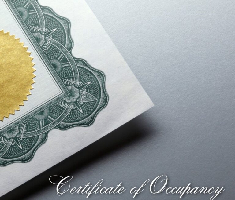 Certificate of Occupancy