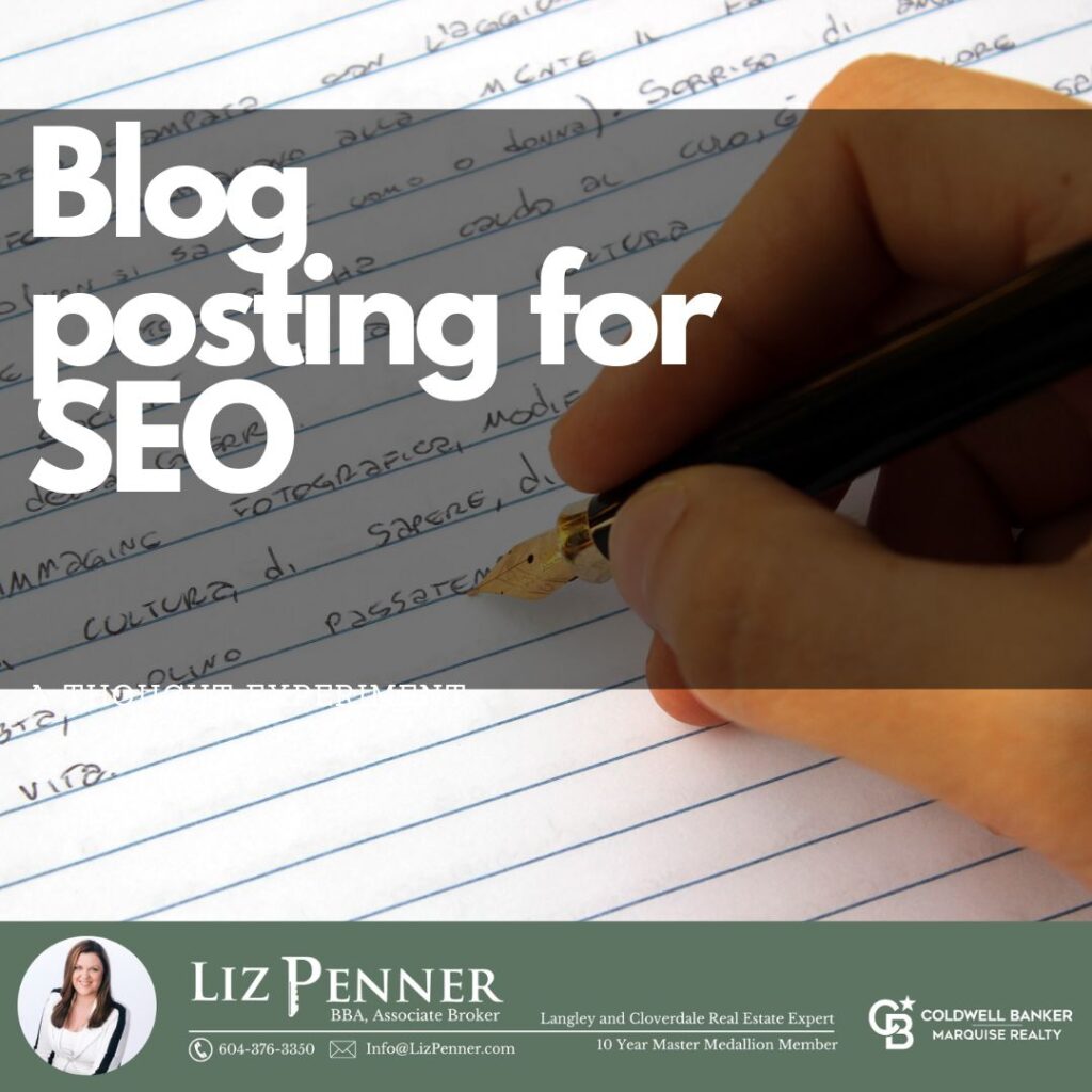 realtor blog posting for seo