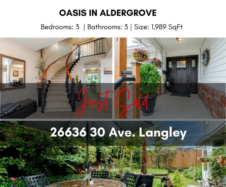 Just Sold! Aldergrove 3-bedroom, 3-bathroom house by Liz Penner