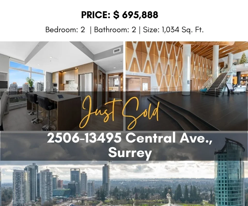 Just Sold Luxury Condo in Central Surrey by Liz Penner