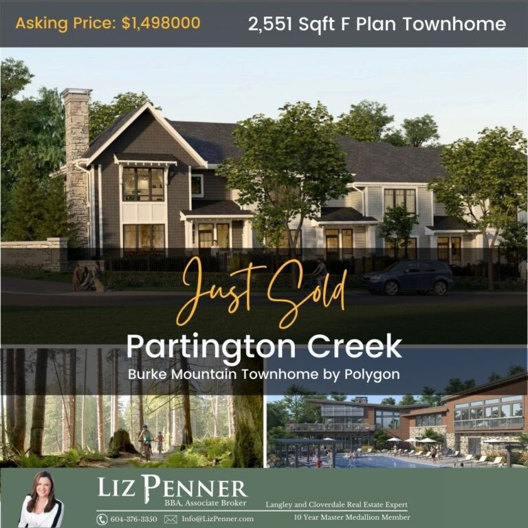 Partington Creek townhome sold by Liz Penner with brokerage logo removed