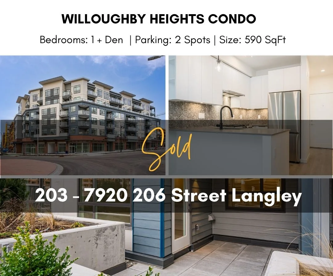 SOLD! 1 Bedroom Plus Den Condo in Willoughby Heights