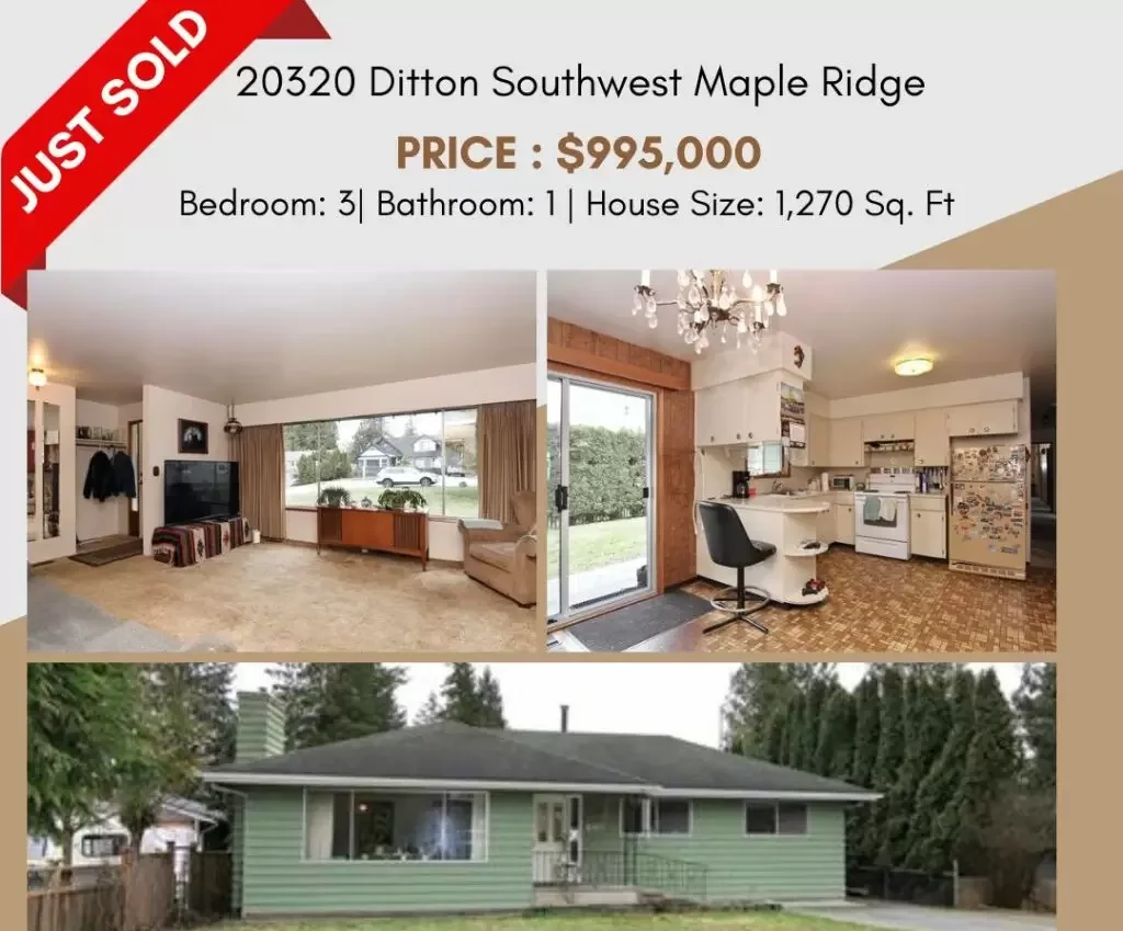 Sold: 20320 Ditton Street, Maple Ridge