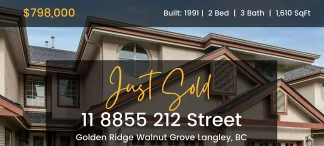 Sold Townhome in Walnut Grove Langley BC