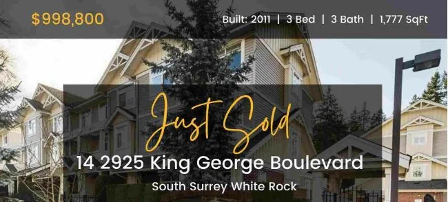 Sold Townhouse in South Surrey