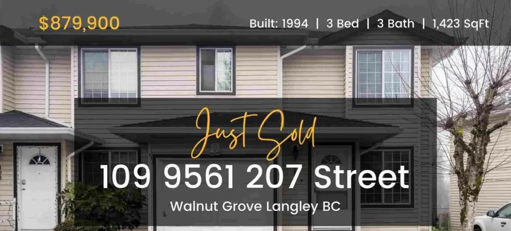 Townhouse Sold in Walnut Grove Langley BC by Liz Penner