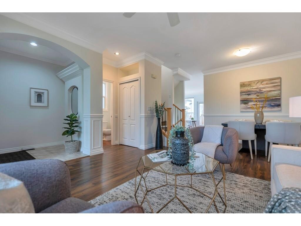 Entry and living room staging at 8846 216 Street in Walnut Grove
