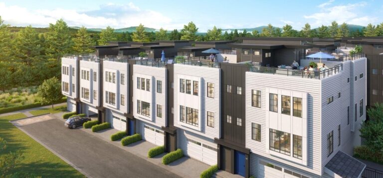 Townhomes at The Boroughs on Oak Meadows Drive in South Surrey
