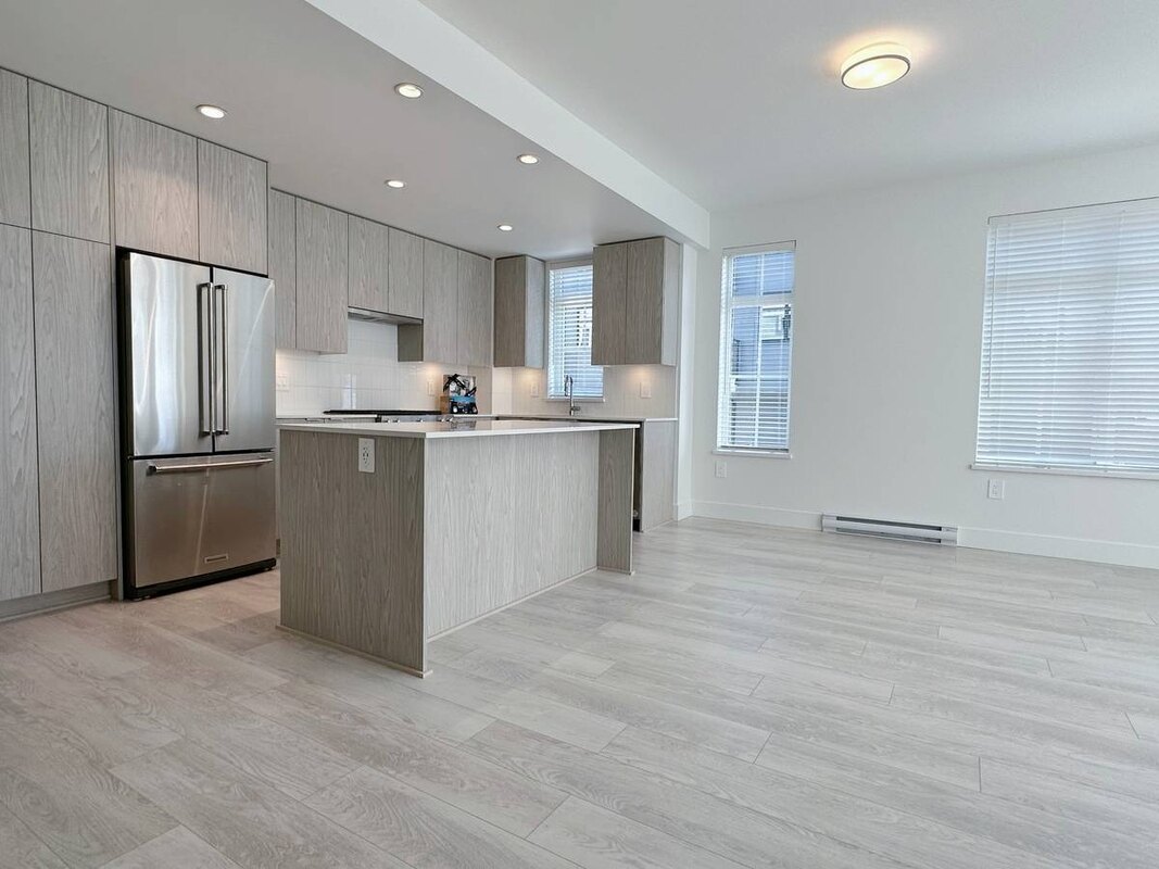 Kitchen inside the Oak Meadows Drive townhome at The Boroughs in South Surrey